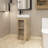 Apollodoros 16 " W Freestanding Standard Cloakroom Vanity Bathroom Vanity With Ceramic Top