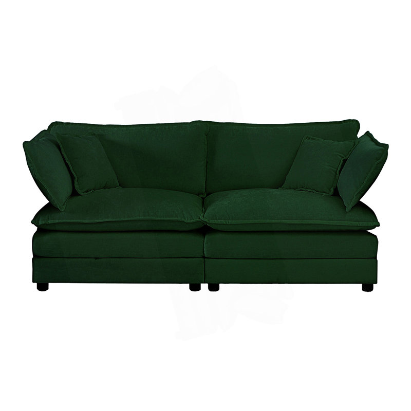 Canapé modulaire 4 pièces Contemporary, Vert
