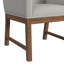 Chaise de salle à manger UPH avec tissu gris clair en brun (2 par carton)