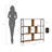 Miyashiro 47" H x 47"W Open Display Shelves Etagere Bookcase-1731298002