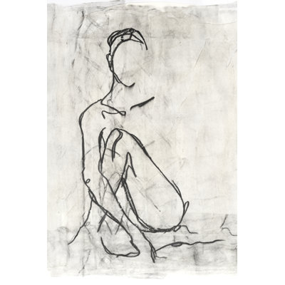 Falcetti Embellished Nude Contour Sketch II by Ethan Harper Print