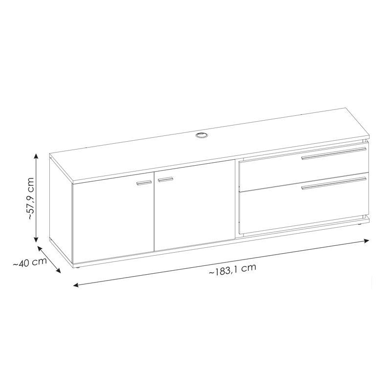 Gurnaaz Unfinished TV Stand