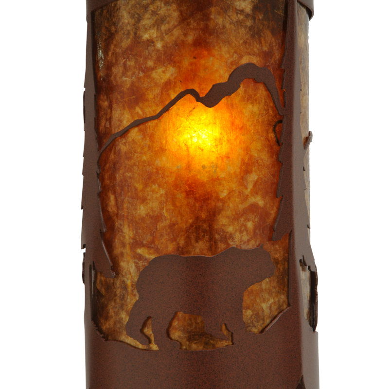 Luminaire suspendu cylindrique de style lanterne à 1 lumière Fulton