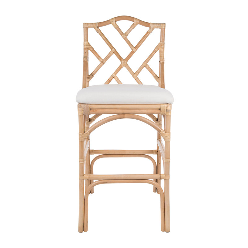 Alderson Upholstered Counter Stool, Natural, Bar Stool (31.5" Seat Height)