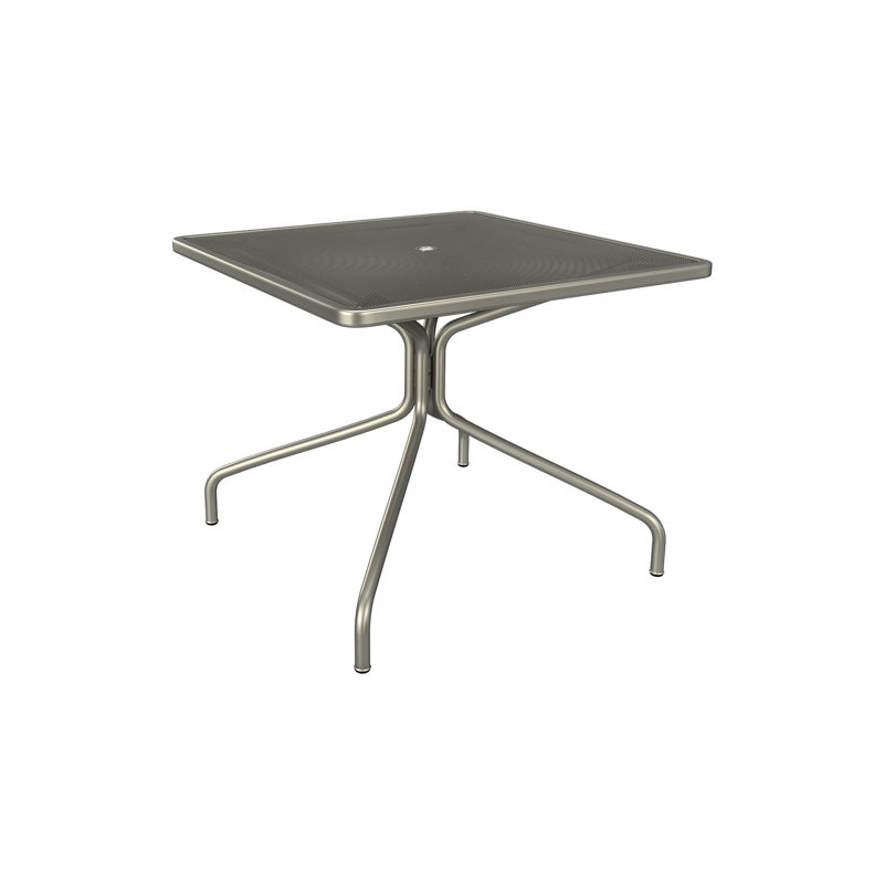 Table de salle à manger carrée, Argent, L 36 po x L 36 po x H 29,50 po