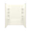 Ensemble de douche rectangulaire sans cadre de 60 po x H 75,75 po avec porte-serviettes et base inclus-35583381-35583382