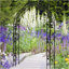 Arche de jardin en métal à assembler librement avec 8 styles de tonnelles de jardin-2095079880