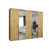 artisan oak + handles: black