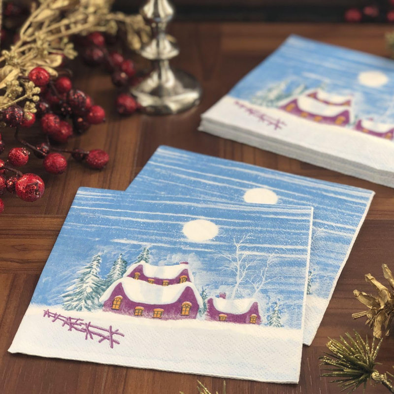 Serviettes de Noël, Ensemble de 180
