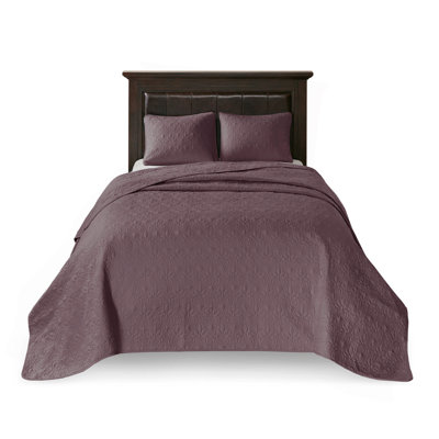 Reversible Quilt Set Purple King/Cal King