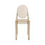 Ensemble de 4 chaises empilables en acrylique Ambre Ghost