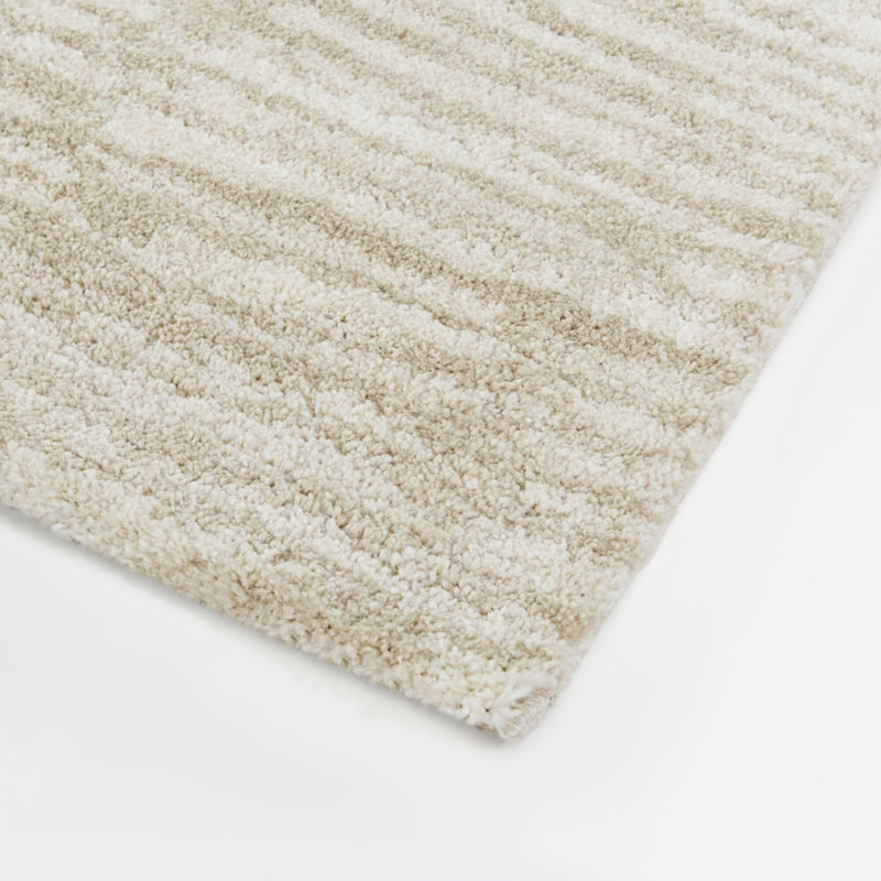 Beaudry Cream/Beige Organic Modern Area Rug, Rectangle 7'10" x 10'