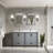 Ziva 72 in W x 22 in D Double Bath Vanity, White Top, 30 in Mirrors and Chrome Faucet Set-50521801-113109292