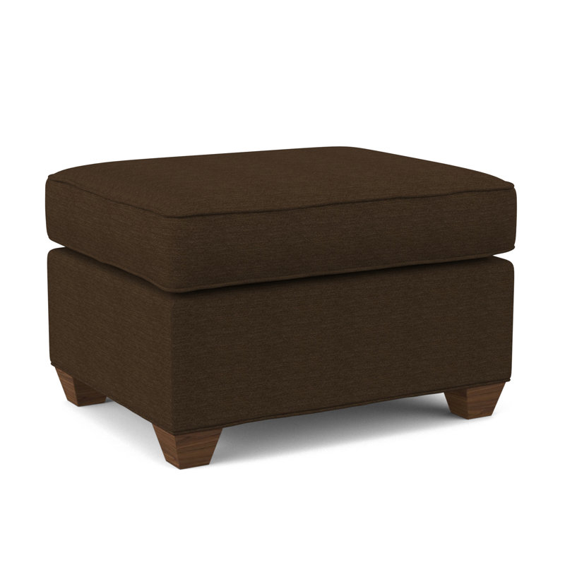 Avery 27" Wide Rectangle Standard Ottoman, Montana Walnut, Antic Chocolate