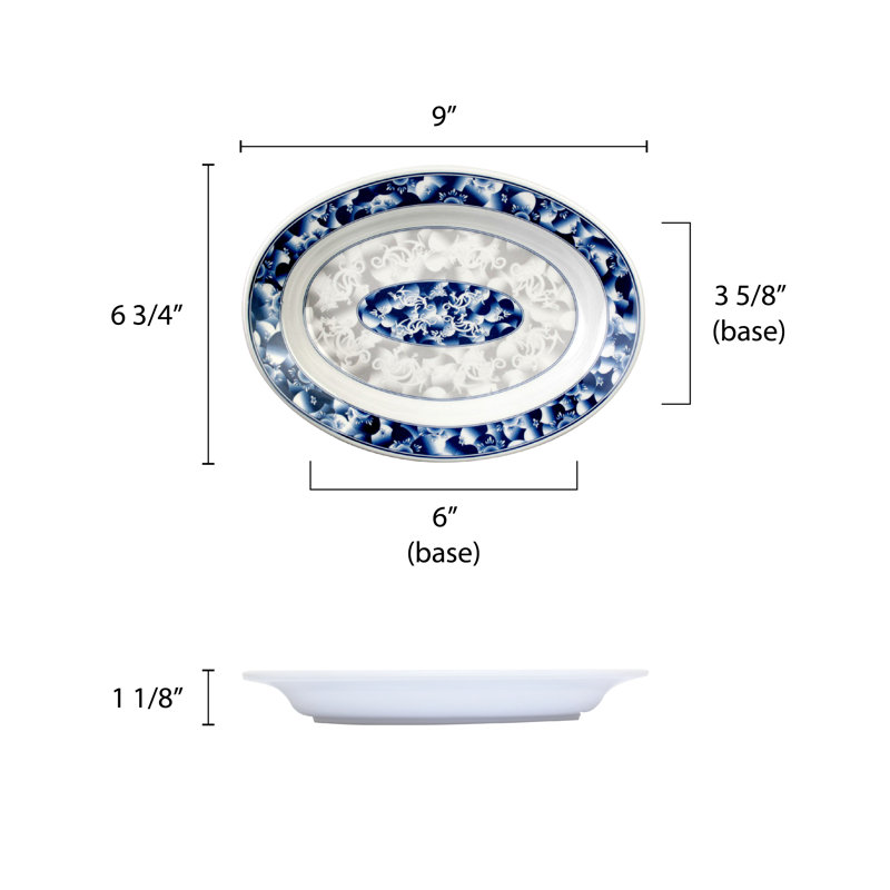 Plateau en mélamine Dragon, H 1,1 po x l 9,06 po x P 6,77 po