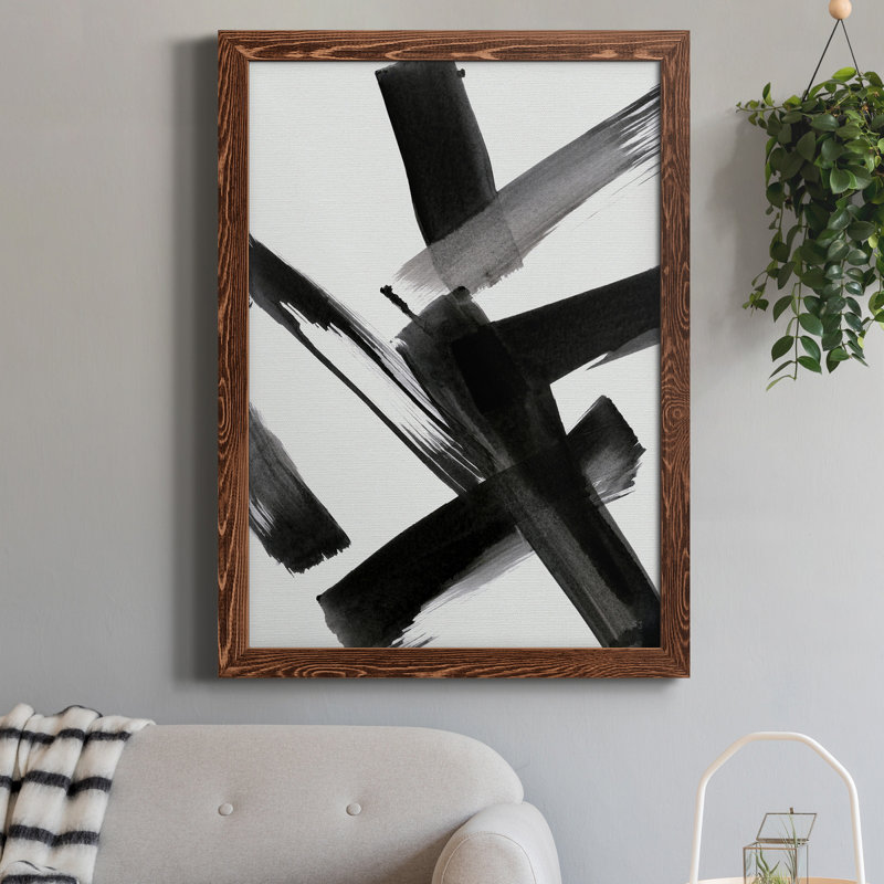 Black Magic II - peinture sur toile encadrée, Érable, H 20 po x l 17 po x P 1 po
