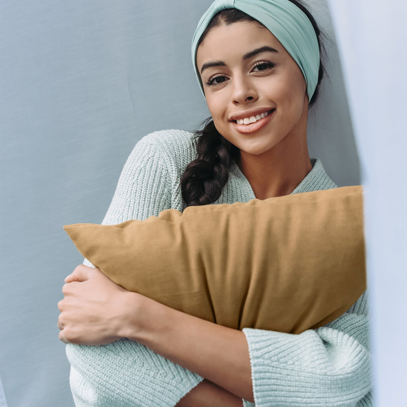 Microsuede Outdoor Reversible Throw Pillow, Saddle Brown, Pillow Cover Only - No Insert