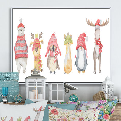 Ours polaire mignon, reproduction sur toile