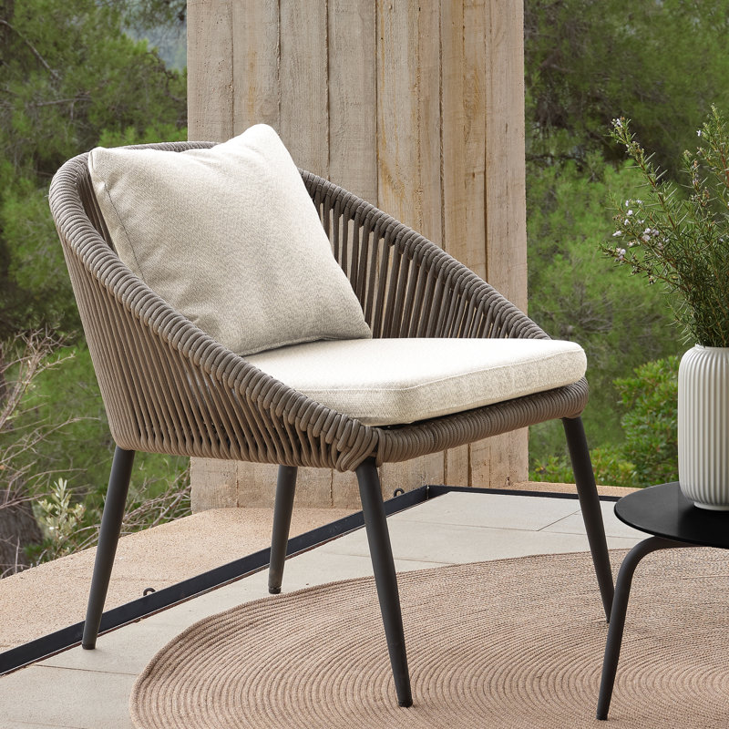 Rodona Outdoor Lounge Chair, Canvas Natural Sunbrella® Canvas