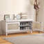 Banc de rangement de 43 po de large avec banc à coussins pour hall d'entrée-1138313394