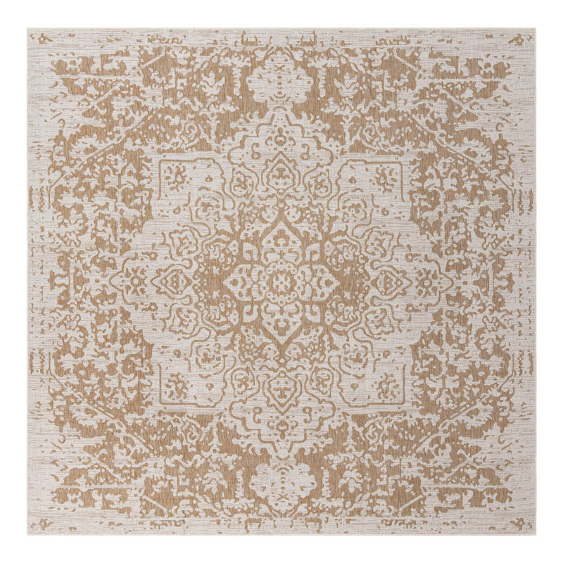 Tapis intérieur / extérieur Holmesfield, Carré 7 pi 10 po