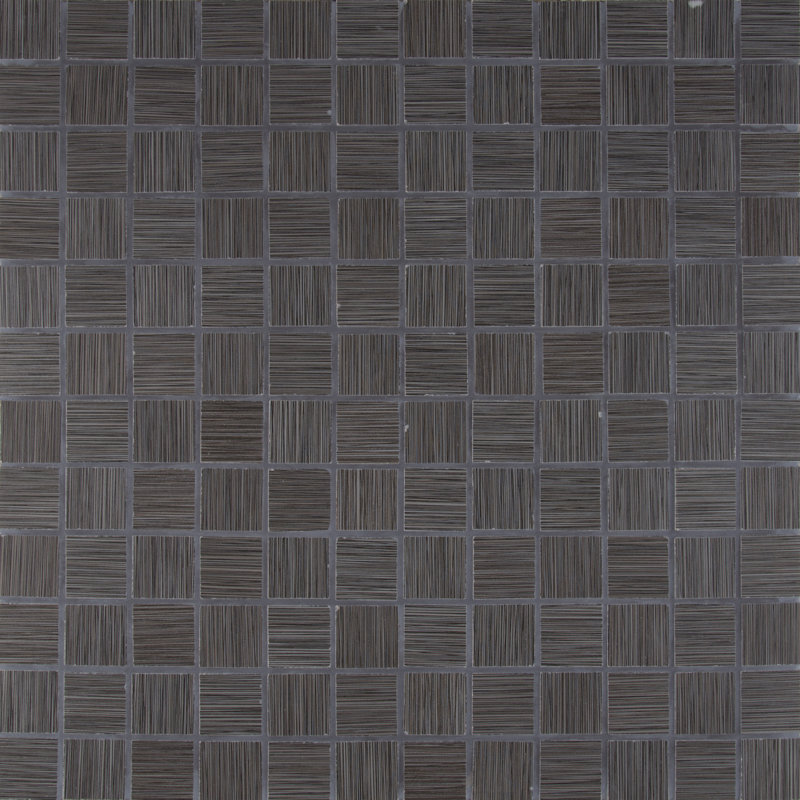 Discovery 12 in. x 12 in. Matte Porcelain Mosaic Floor and Wall Tile, Urban Charcoal