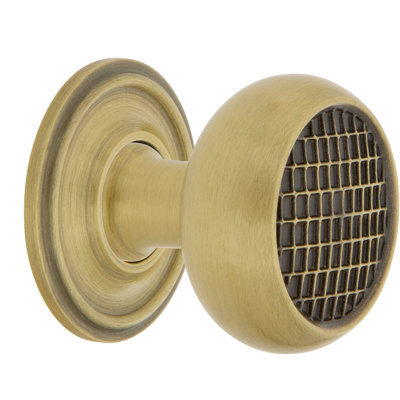 Nostalgic Warehouse Craftsman Brass 1 3/8" Cabinet Knob with Classic Rose