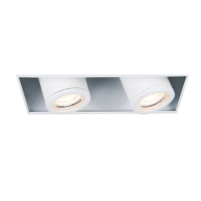Boîtier encastré Silo, Blanc / Noir, 10W, 3500K