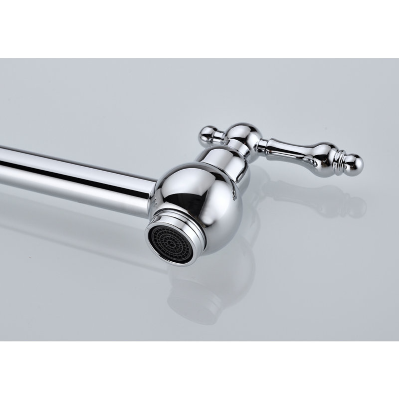 Robinet de remplissage de pot pliant pour la cuisine - fixation murale, laiton, rotation 360 °, construction, goutte-à-goutte,