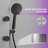 3-way Diverter Rainfall Shower Tower Panel System with Rainfall Waterfall Shower Head and Shower Wand in Chrome Nickel-91485639