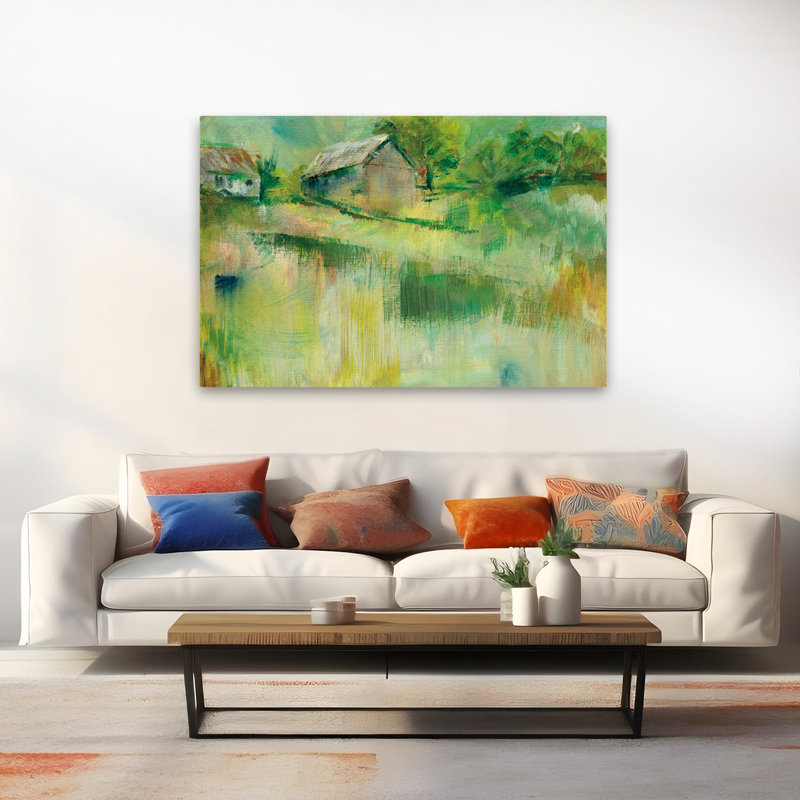Contemporary Contemporary Barn, H 60 po x l 40 po