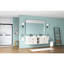 48 po X 84 po Miroir de salle de bain avec cadre en métal - finition rouille, reflet HD, noir mat, salle de bain, fixation murale stable avec cadre rectangulaire, rouille, non, chic, méthode d'installation facile
