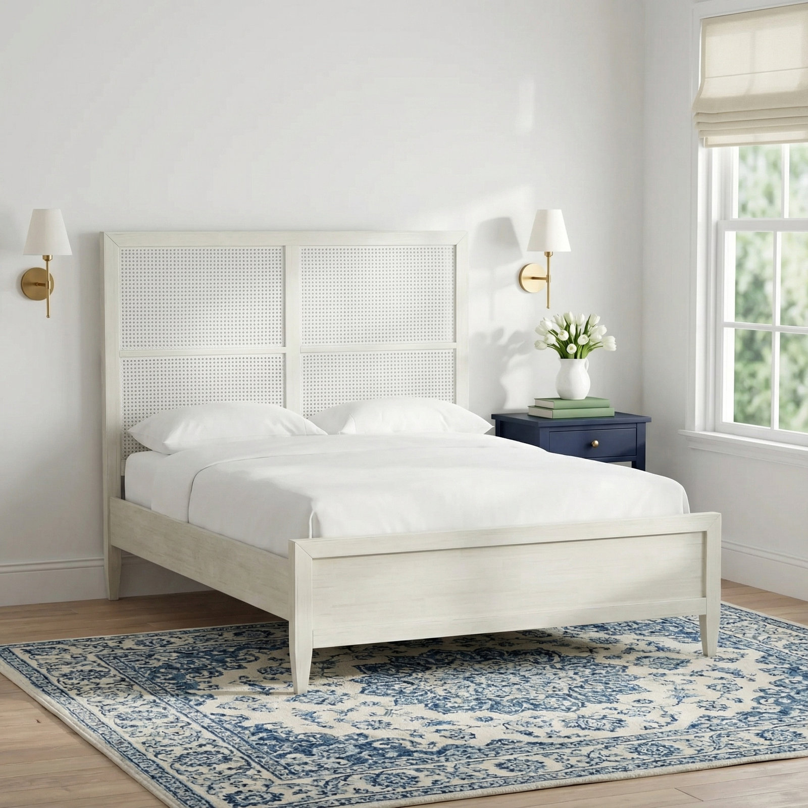 Lugano Cane Bed, Queen