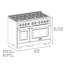 ZLINE Autograph 48 in. Paramount DuoPro Dual Fuel Range in Black Steel with Champagne Helix Handles-1171869626