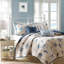 Ensemble de courtepointe 6 pièces avec coussins décoratifs bleu Bayside-1412063079