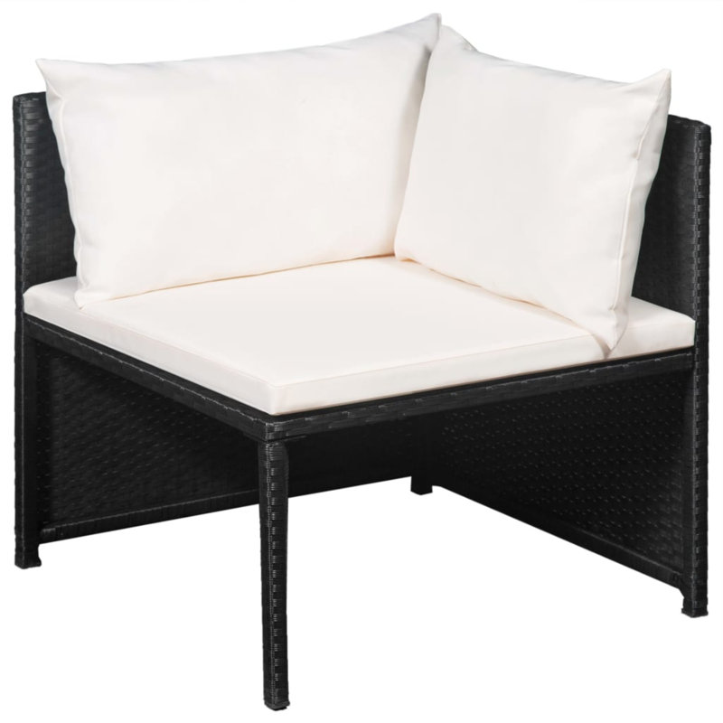 Westerham Sectional Seating Group with Cushions, Black