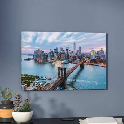 " Brooklyn Bridge And Lower Manhattan Skyline, New York City, New York, USA " by Matteo Colombo