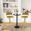 Chullora Swivel Upholstered Adjustable Height Counter Stool with Metal Frame