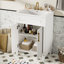 Meuble-lavabo simple pour petite et moyenne salle de bain-740097911