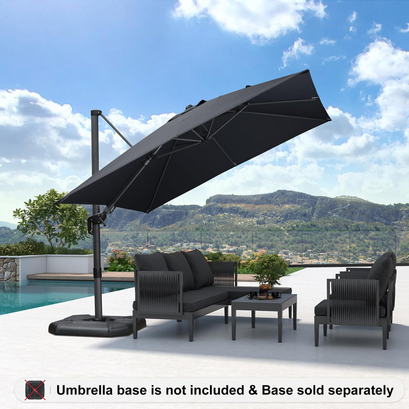 304cm Cantilever Parasol, Grey