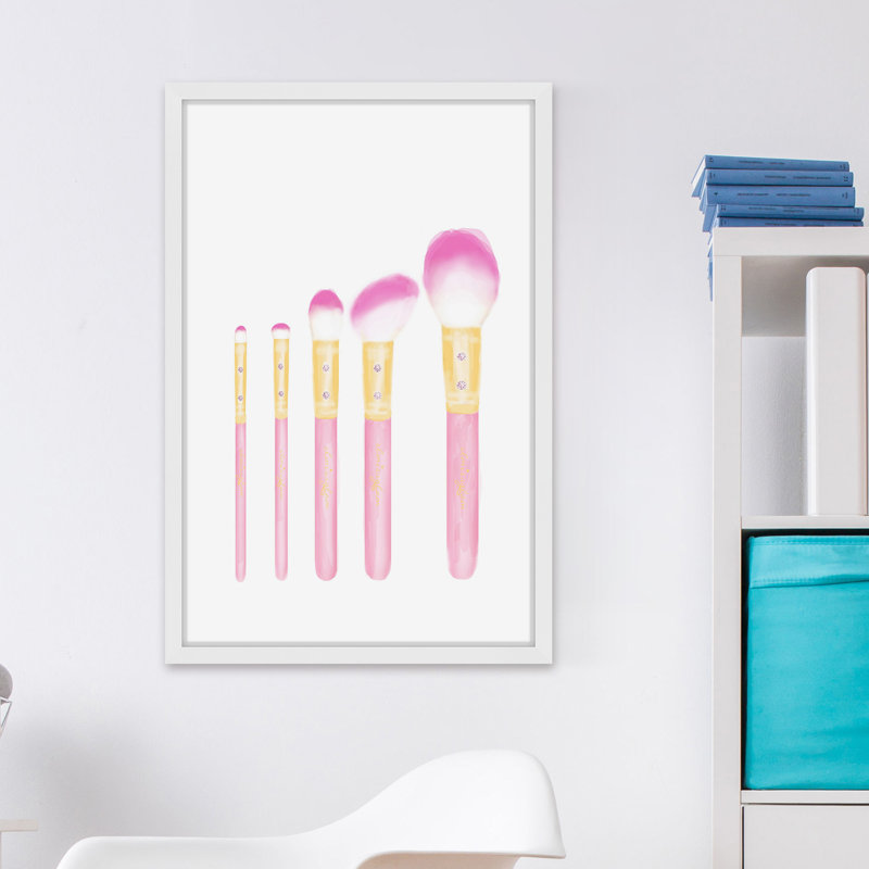 « rose et or » par art rose, reproduction d’art encadrée, H 30 po x l 20 po x P 1,5 po
