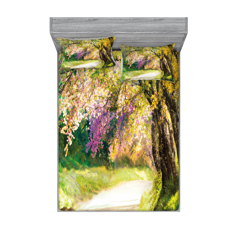 Microfiber Sheet Set, Queen Sheet Set with Fitted Sheet