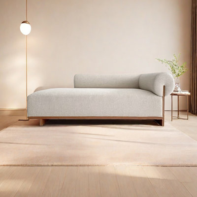 Spacious Cotton-Linen Fabric Indoor Chaise Lounges