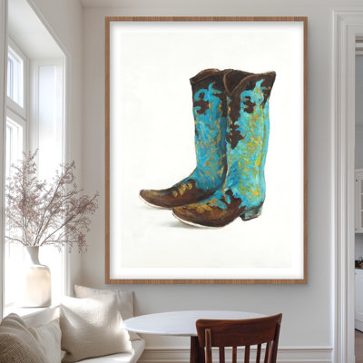 Bottes de cowboy bleues - Western femme
