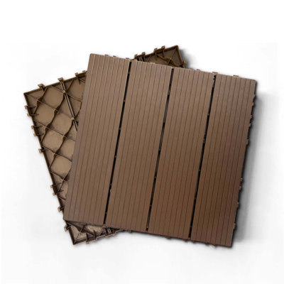 Plastic Composite Deck Tiles Set of 35pcs