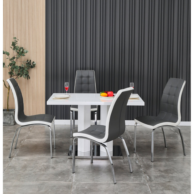Trumbauersville 4 - Person Dining Set, Grey