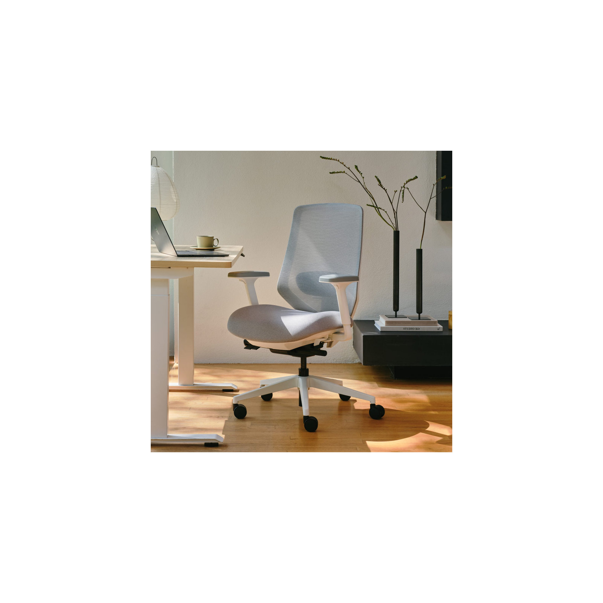 Ergonomic Chair Pro - Fabric, White, Mineral