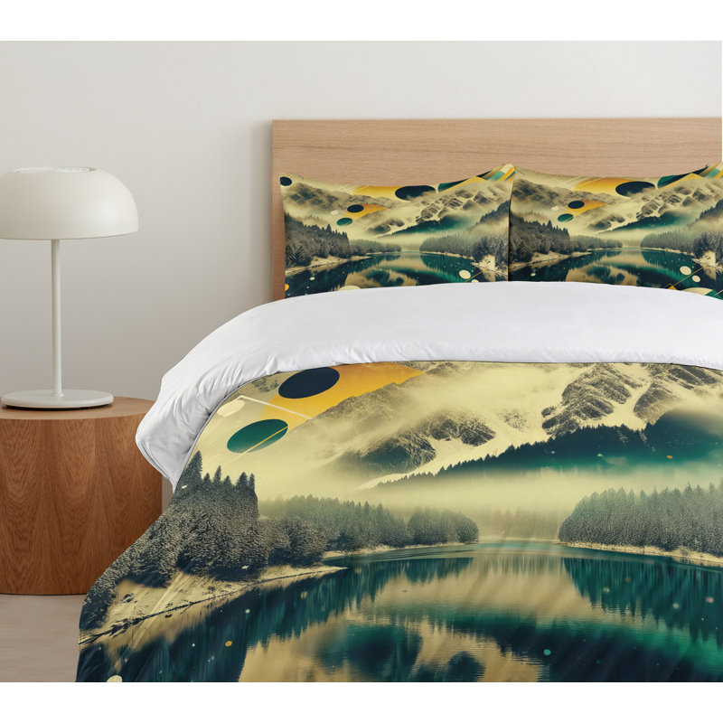 Lake Duvet Cover, Queen Duvet Cover + 2 Standard Shams