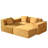 Lacrosse Modern Style Power Recliner Sectional With Bluetooth Speaker And LED Made With Wood & Metal -2088936670-2088936665