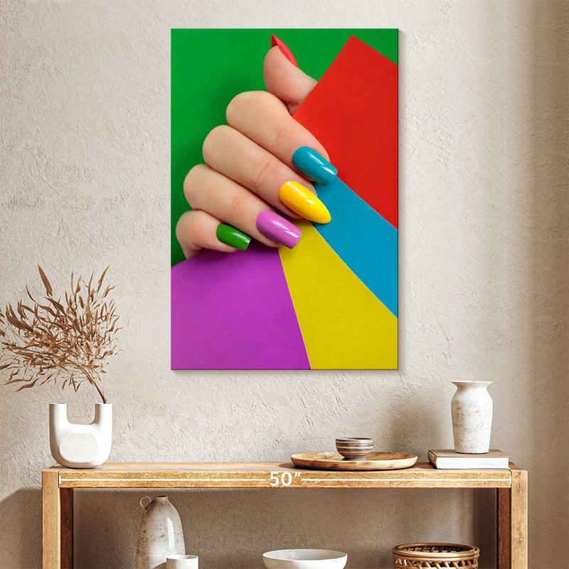 Shuttleworth Vibrant Nails, 39" H x 26" W